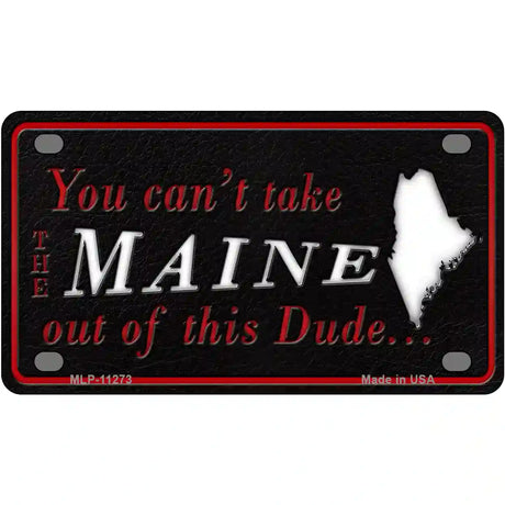 Maine Dude Novelty Metal License Plate 4" x 2.2" (MLP)