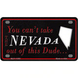 Nevada Dude Novelty Metal License Plate 4" x 2.2" (MLP)