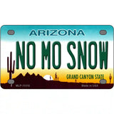 No Mo Snow Novelty License Plate 4" x 2.2" (MLP)