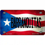 Barranquitas Puerto Rico Flag License Plate Metal Novelty 4" x 2.2" (MLP)