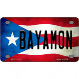 Bayamon Puerto Rico Flag License Plate Metal Novelty 4" x 2.2" (MLP)