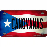 Canovanas Puerto Rico Flag License Plate Metal Novelty 4" x 2.2" (MLP)