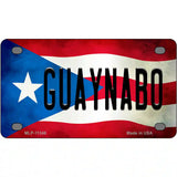 Guaynabo Puerto Rico Flag License Plate Metal Novelty 4" x 2.2" (MLP)