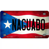 Naguabo Puerto Rico Flag License Plate Metal Novelty 4" x 2.2" (MLP)