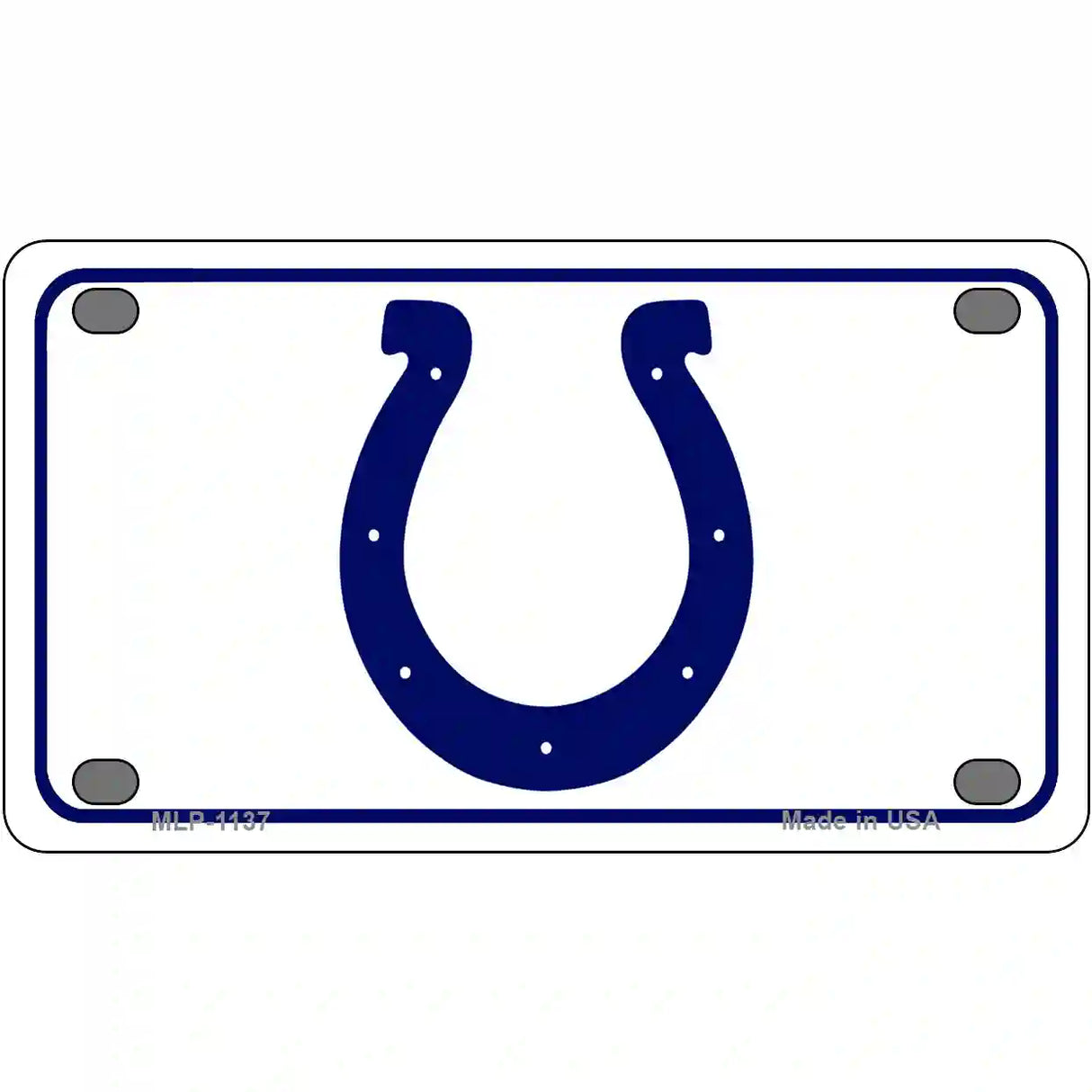 Horseshoe Novelty Metal License Plate 4" x 2.2" (MLP)