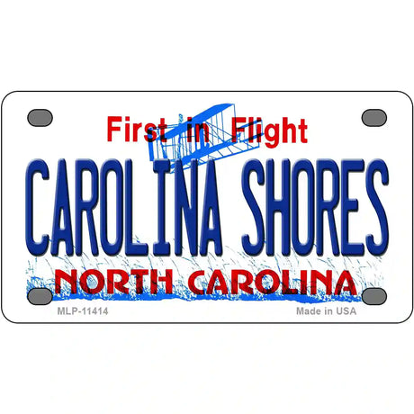 Carolina Shores North Carolina Novelty License Plate 4" x 2.2" (MLP)