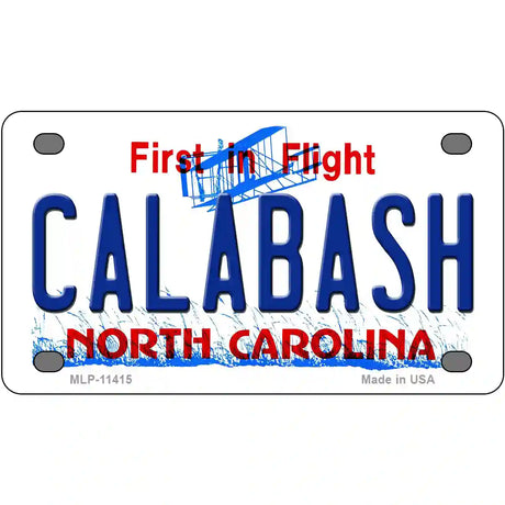 Calabash North Carolina Novelty License Plate 4" x 2.2" (MLP)