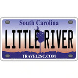 Little River South Carolina Novelty License Plate 4" x 2.2" (MLP)