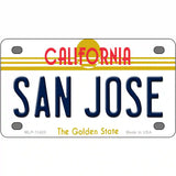 San Jose California Novelty License Plate 4" x 2.2" (MLP)