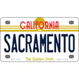 Sacramento California Novelty License Plate 4" x 2.2" (MLP)