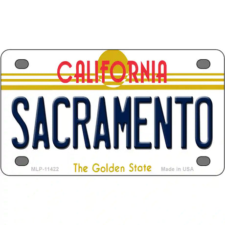 Sacramento California Novelty License Plate 4" x 2.2" (MLP)