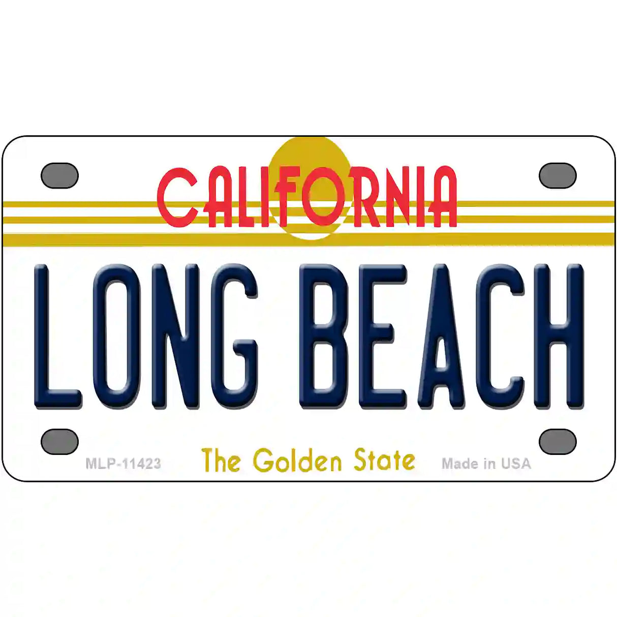 Long Beach California Novelty License Plate 4" x 2.2" (MLP)