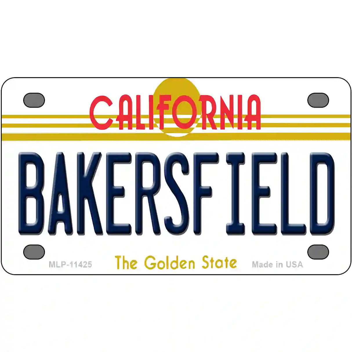 Bakersfield California Novelty License Plate 4" x 2.2" (MLP)