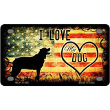 I Love My Dog Novelty Metal License Plate 4" x 2.2" (MLP)