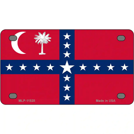 South Carolina Sovereignty Flag Novelty License Plate 4" x 2.2" (MLP)