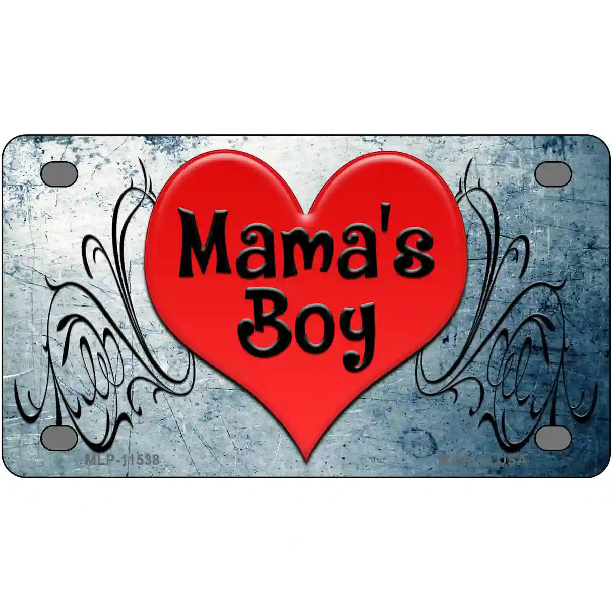 Mamas Boy Novelty License Plate 4" x 2.2" (MLP)