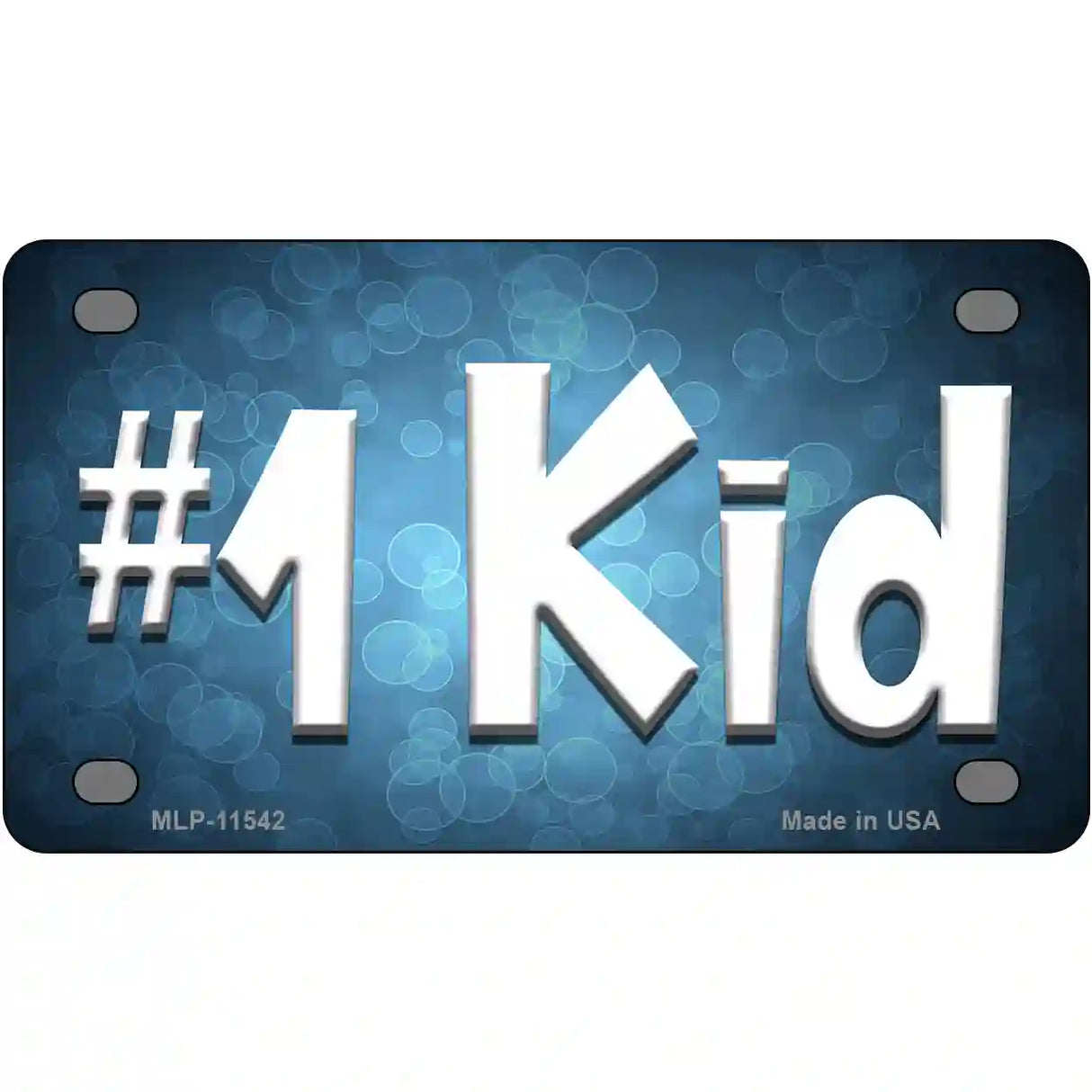 Number 1 Kid Novelty License Plate 4" x 2.2" (MLP)