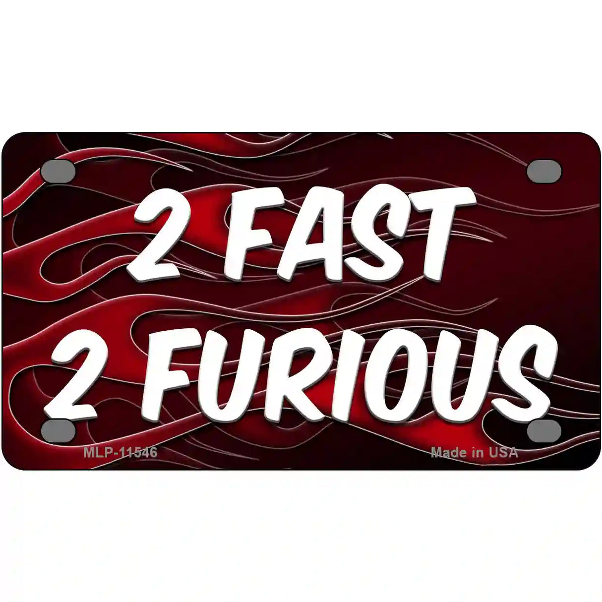 2 Fast 2 Furious Novelty License Plate 4" x 2.2" (MLP)