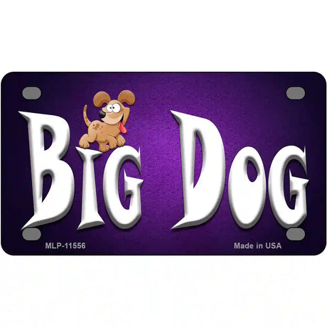 Big Dog Novelty License Plate 4" x 2.2" (MLP)