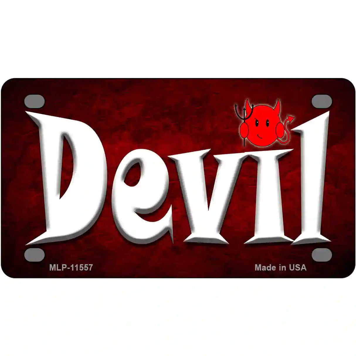 Devil Novelty License Plate 4" x 2.2" (MLP)