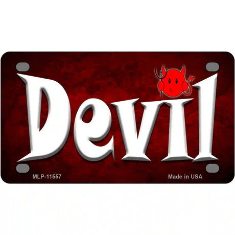 Devil Novelty License Plate 4" x 2.2" (MLP)