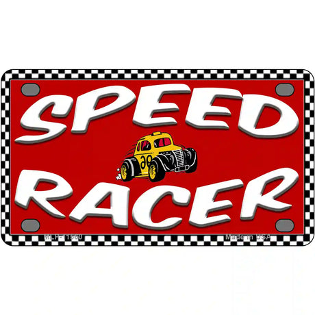 Speed Racer Novelty License Plate 4" x 2.2" (MLP)