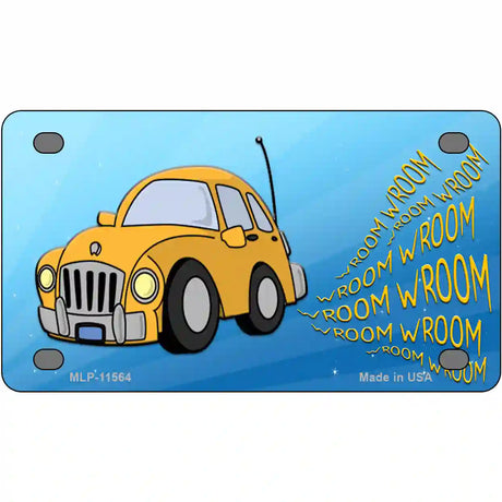 Wroom Wroom Novelty License Plate 4" x 2.2" (MLP)