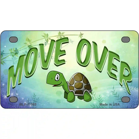 Move Over Novelty License Plate 4" x 2.2" (MLP)