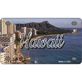 Hawaii Beach Novelty Metal State License Plate 4" x 2.2" (MLP)