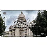 Idaho Capital Building Novelty Metal State License Plate 4" x 2.2" (MLP)