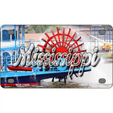 Mississippi Boat Novelty Metal State License Plate 4" x 2.2" (MLP)