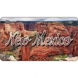 New Mexico Red Canyon Novelty Metal State License Plate 4" x 2.2" (MLP)