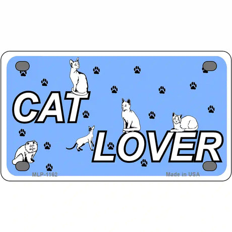 Cat Lover Novelty Metal License Plate 4" x 2.2" (MLP)