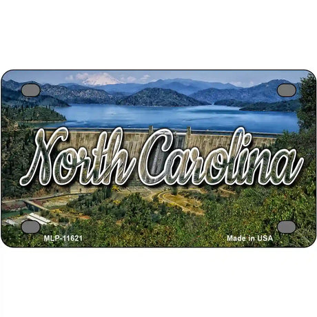 North Carolina Dam Novelty Metal State License Plate 4" x 2.2" (MLP)