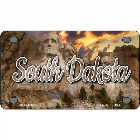 South Dakota Mt Rushmore Novelty Metal State License Plate 4" x 2.2" (MLP)