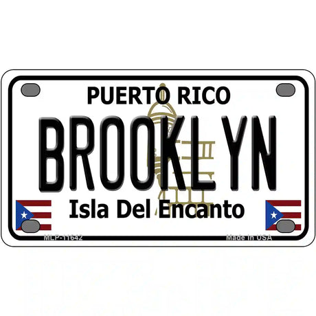 Brooklyn Puerto Rico Novelty License Plate 4" x 2.2" (MLP)