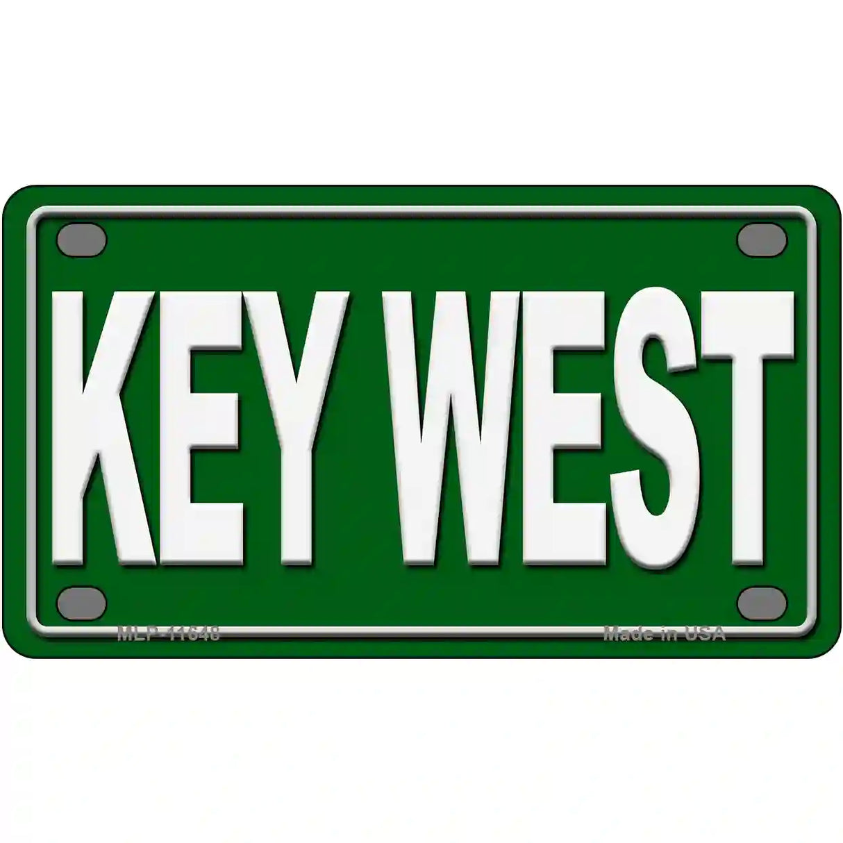 Key West Novelty License Plate 4" x 2.2" (MLP)