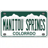 Manitou Springs Colorado Novelty License Plate 4" x 2.2" (MLP)