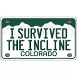 I Survived The Incline Colorado Novelty License Plate 4" x 2.2" (MLP)