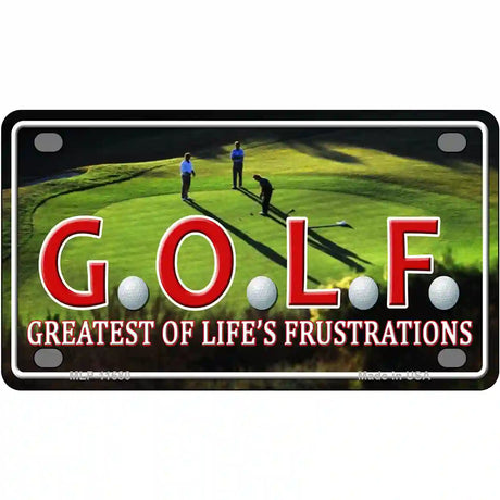 GOLF Novelty License Plate 4" x 2.2" (MLP)