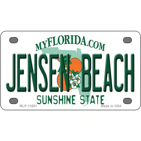 Jensen Beach Florida Novelty License Plate 4" x 2.2" (MLP)