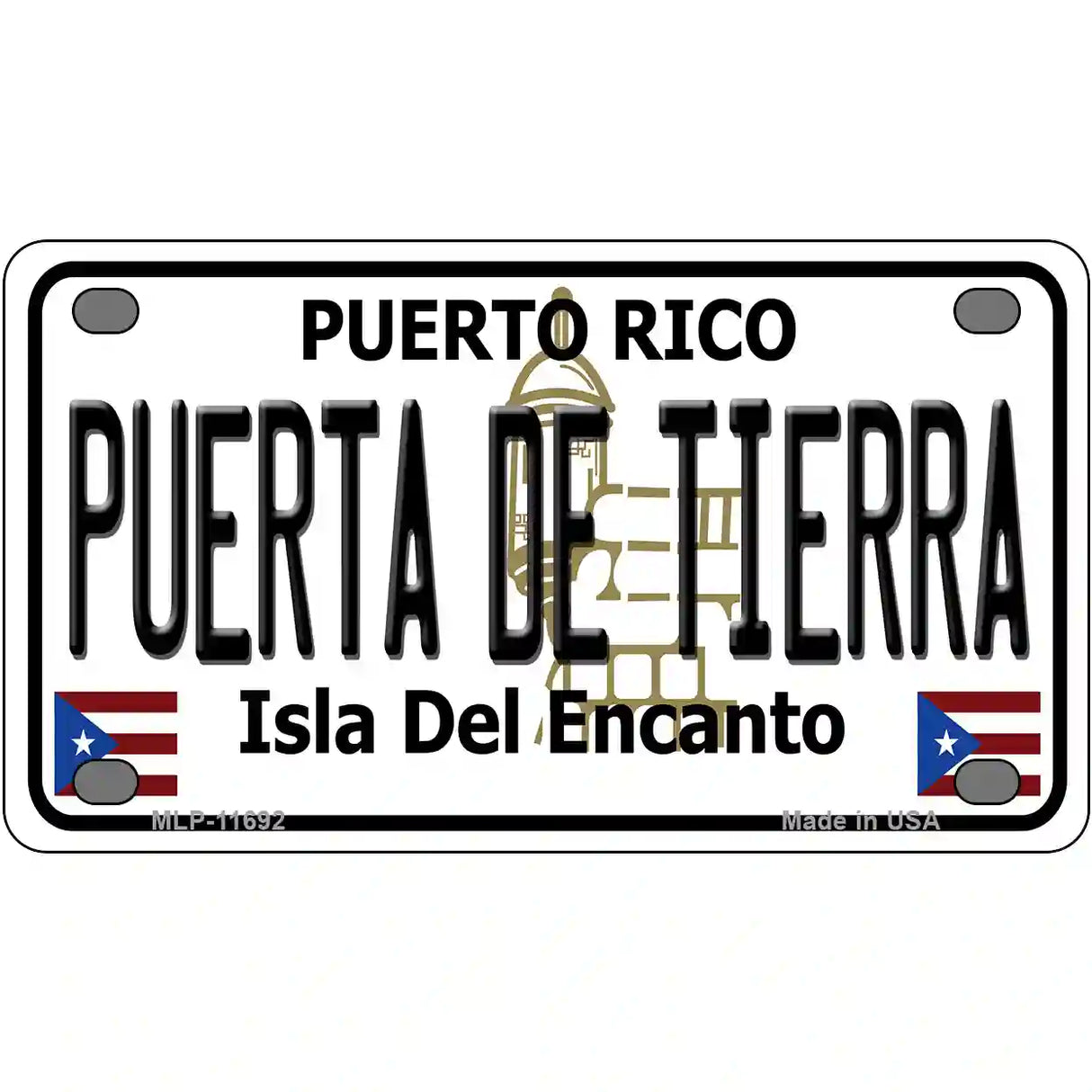 Puerta De Tierra Puerto Rico Novelty License Plate 4" x 2.2" (MLP)