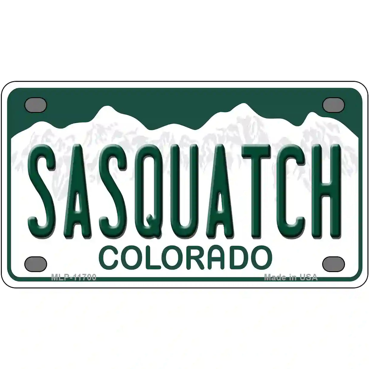 Sasquatch Colorado Novelty License Plate 4" x 2.2" (MLP)