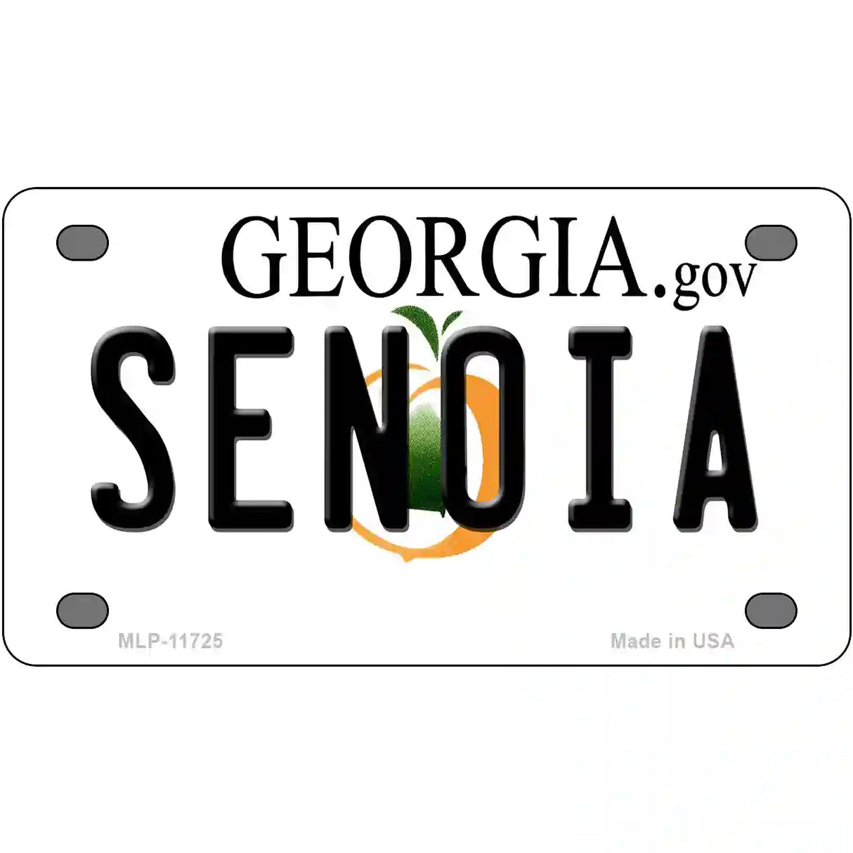 Senoia Georgia State Novelty License Plate 4" x 2.2" (MLP)