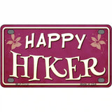 Happy Hiker Novelty License Plate 4" x 2.2" (MLP)