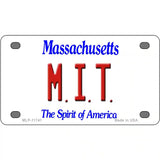 MIT Massachusetts State License Plate 4" x 2.2" (MLP)