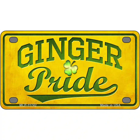 Ginger Pride Novelty License Plate 4" x 2.2" (MLP)