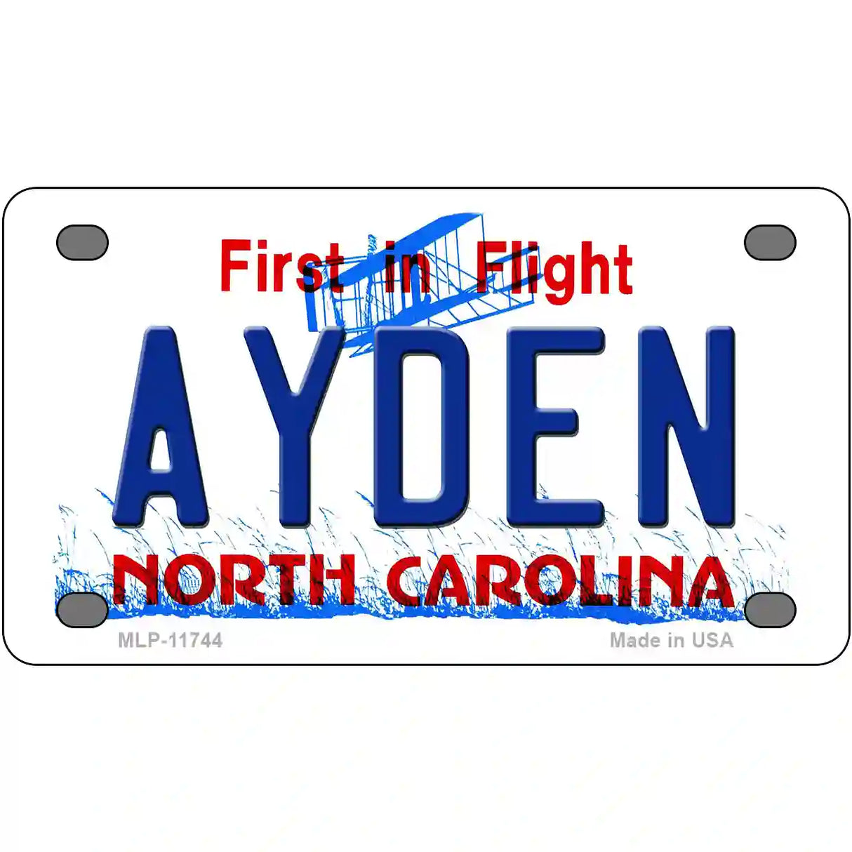 Ayden North Carolina State License Plate 4" x 2.2" (MLP)