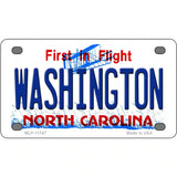 Washington North Carolina State License Plate 4" x 2.2" (MLP)