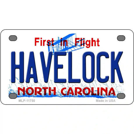 Havelock North Carolina State License Plate 4" x 2.2" (MLP)